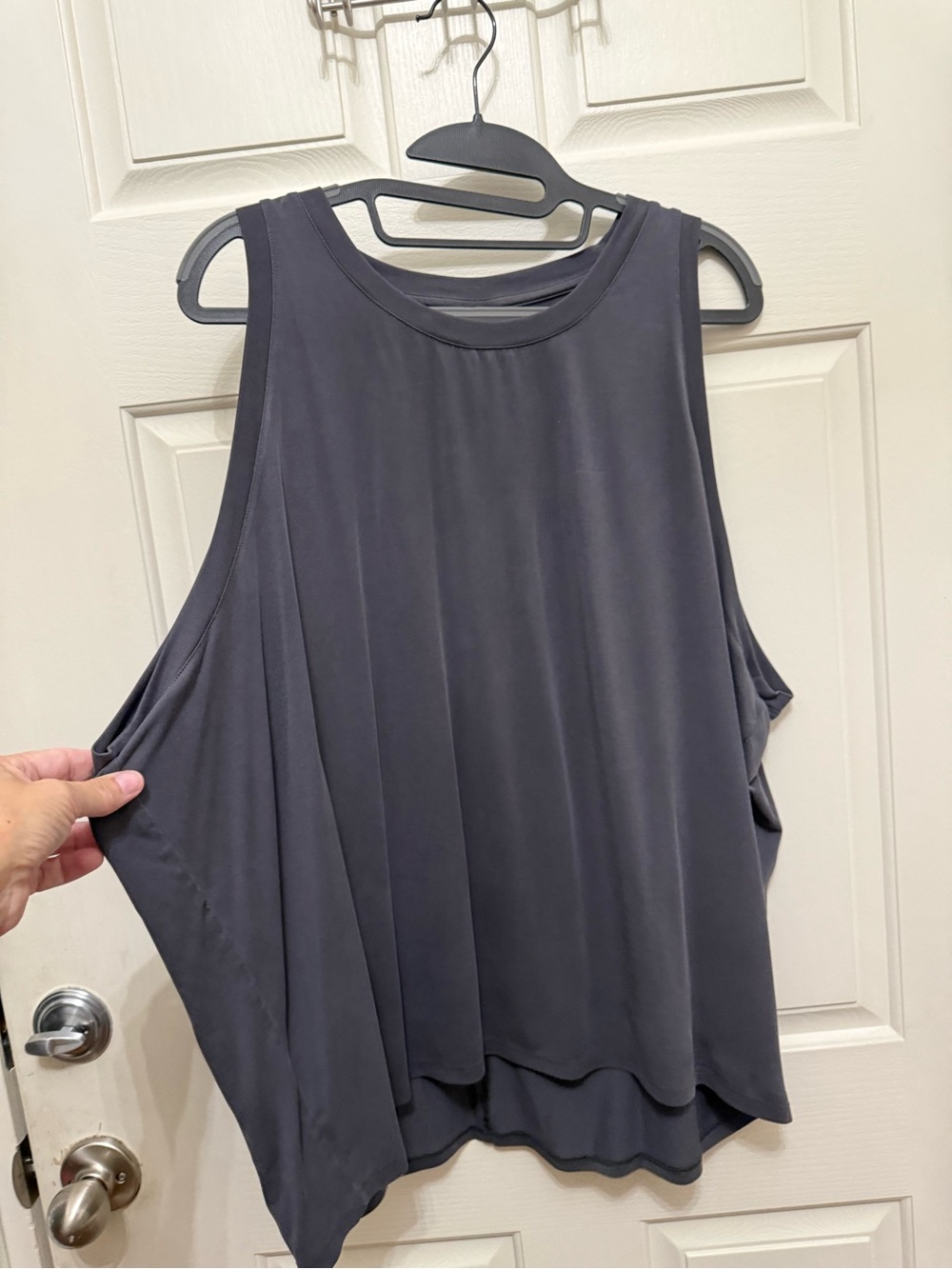 Calia Sleeveless Tank Top in Charcoal Gray